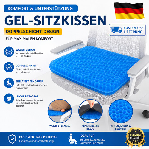 Gel sitzkissen orthopädisches - gel,